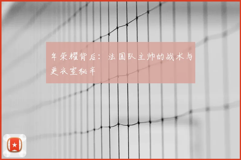 年荣耀背后：法国队主帅的战术与更衣室秘辛