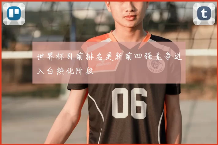 世界杯目前排名更新前四强竞争进入白热化阶段